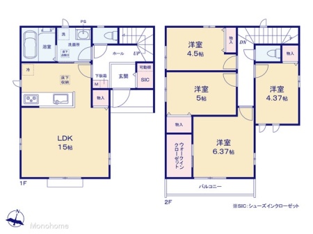 足立区保木間4丁目21番 C号棟
